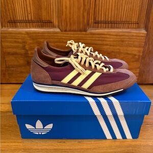Adidas SL72 Women’s Maroon and Cream Sneakers